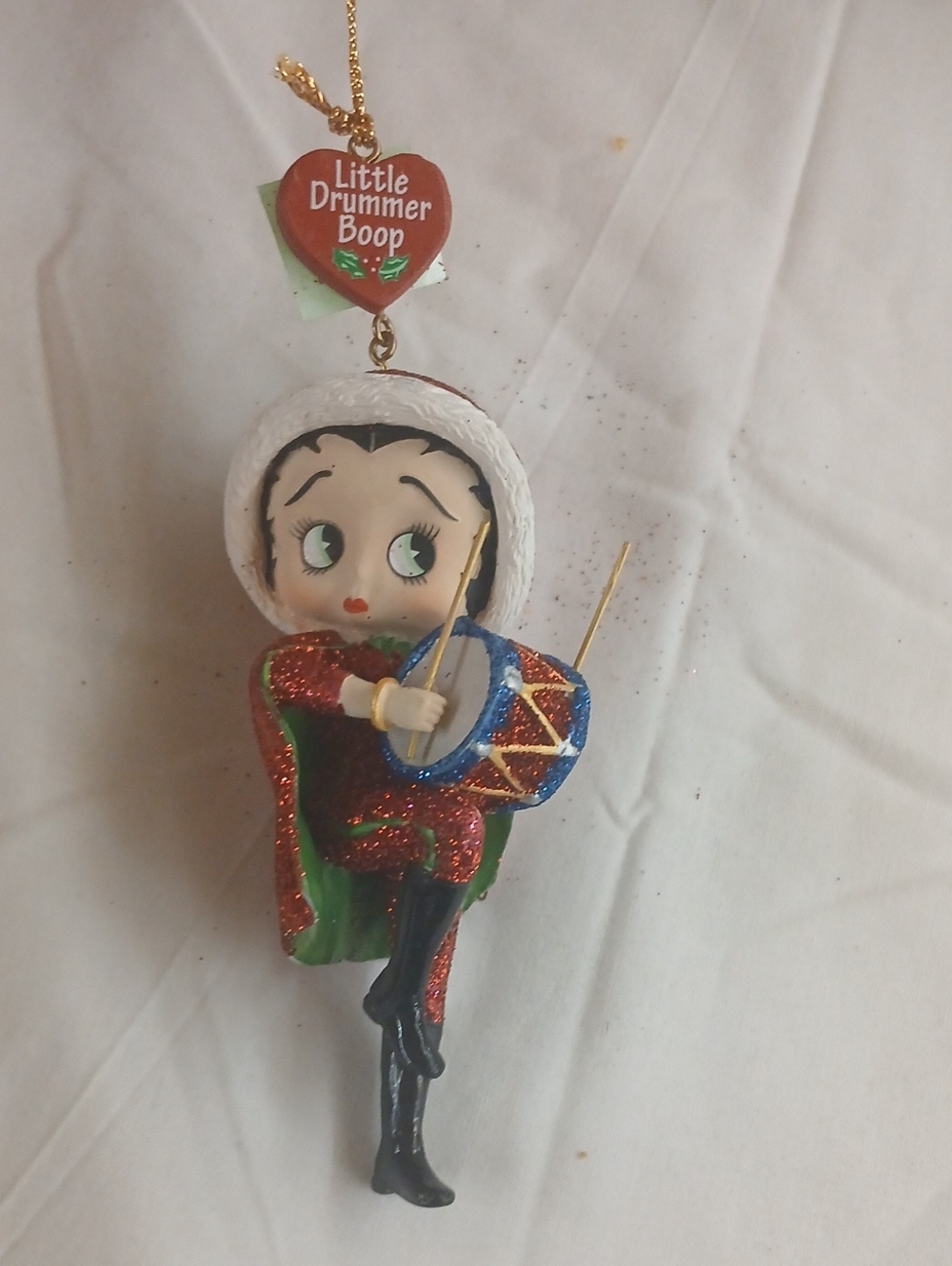 Betty Boop Holiday Ornament - Red, Green, Blue
